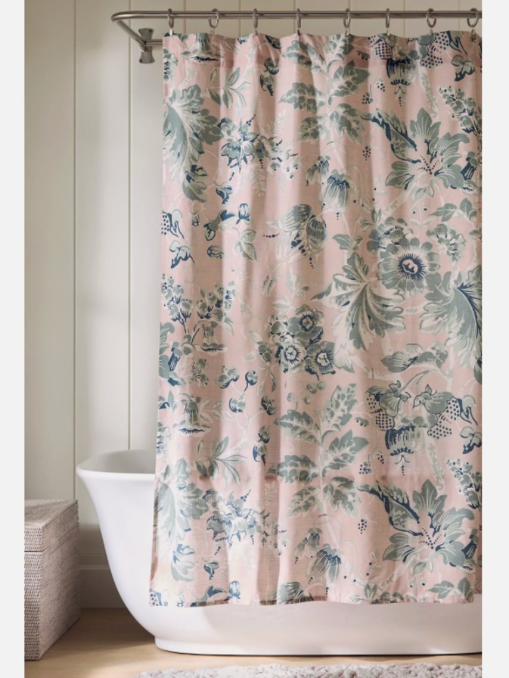 NWT ANTHROPOLOGIE THE PRINTED COTTON SLUB SHOWER CURTAIN COLLECTION
